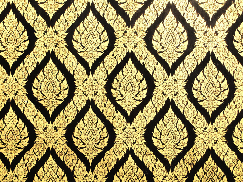 Thai art wall pattern