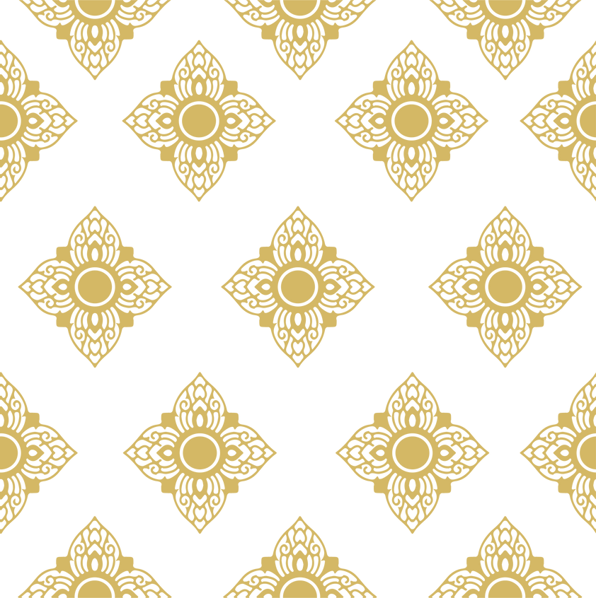 Thai Line Fabric tradional seamless pattern